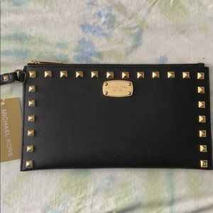 Michael Kors Studded Zip Clutch/Wrislet